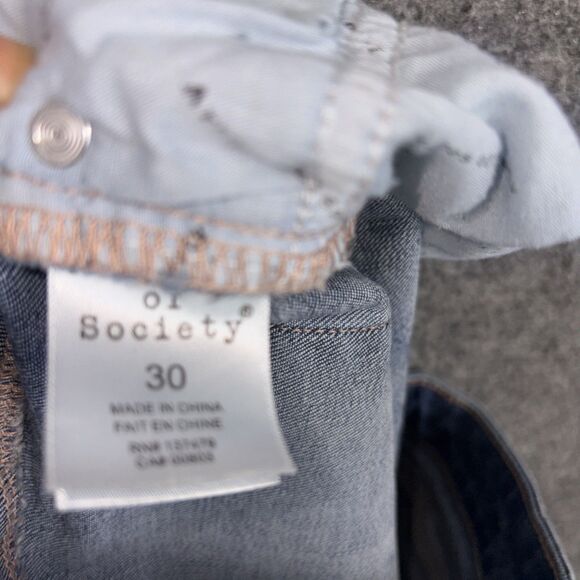 Articles of Society Shorts Womens Size 30 Blue Denim Distressed - Picture 9 of 11